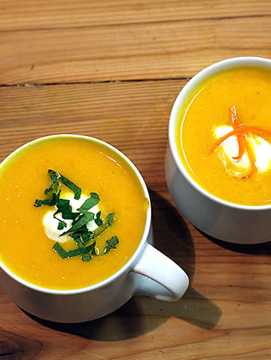 Karottensuppe mit Ingwer